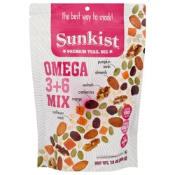 Sunkist Omega 3+6 Mix Premium Trail Mix 13 oz