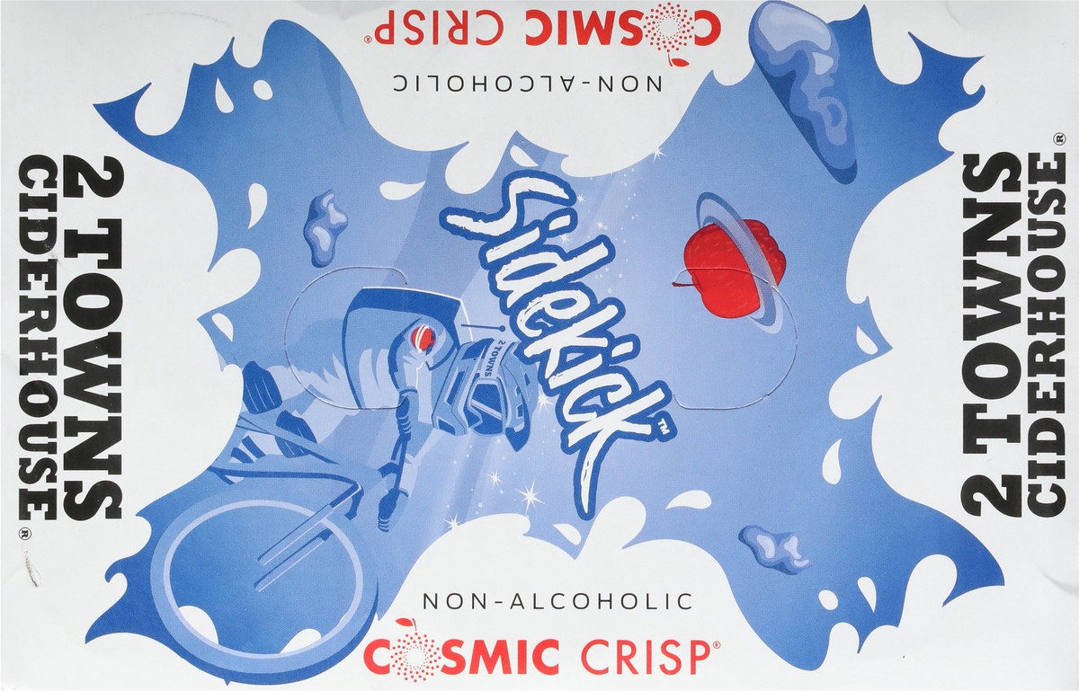 slide 2 of 12, 2 Towns Ciderhouse Sidekick Non-Alcoholic Cosmic Crisp Hard Cider 6 - 12 oz Cans, 6 ct; 12 oz