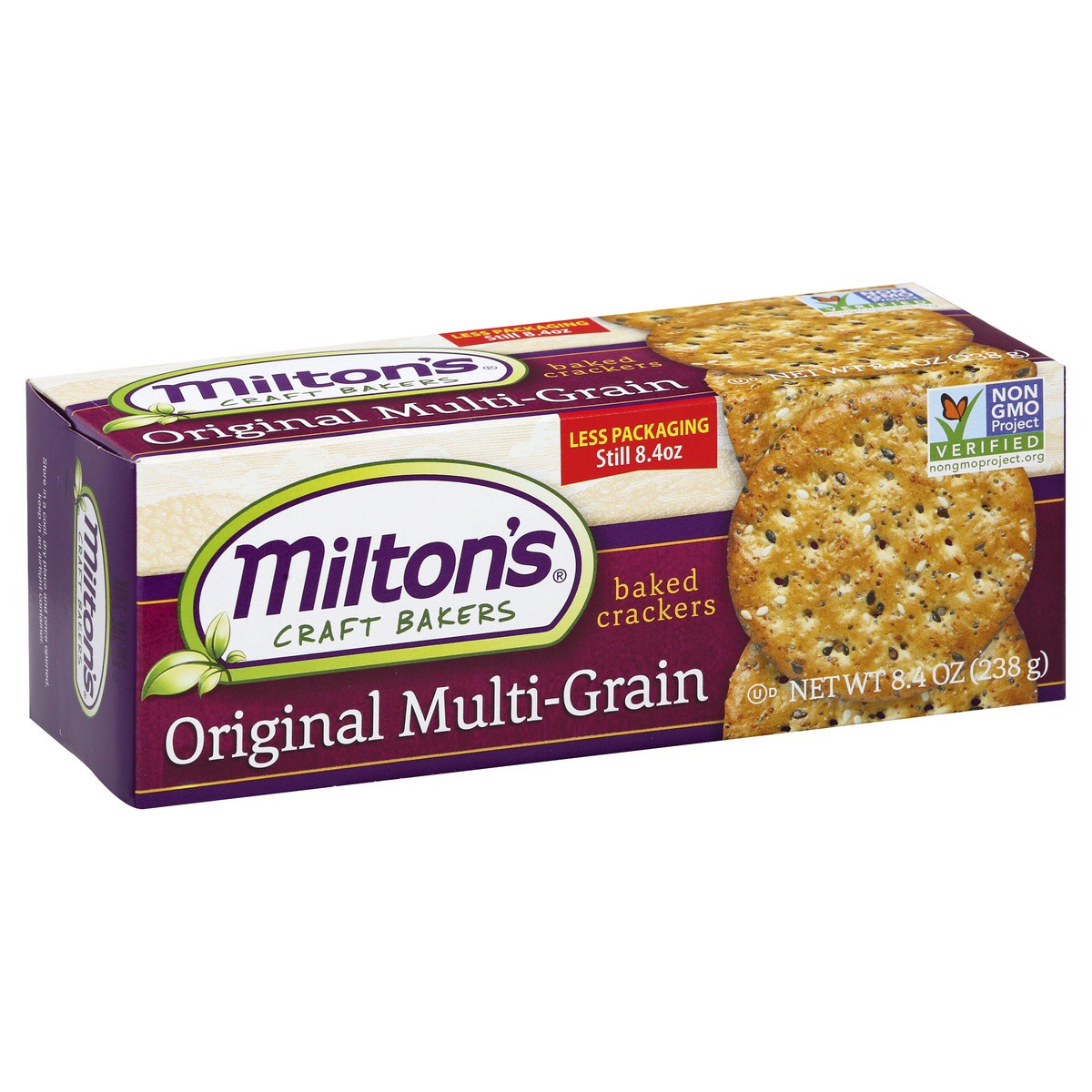 slide 6 of 9, Milton's Gourmet Crackers, 8.4 oz