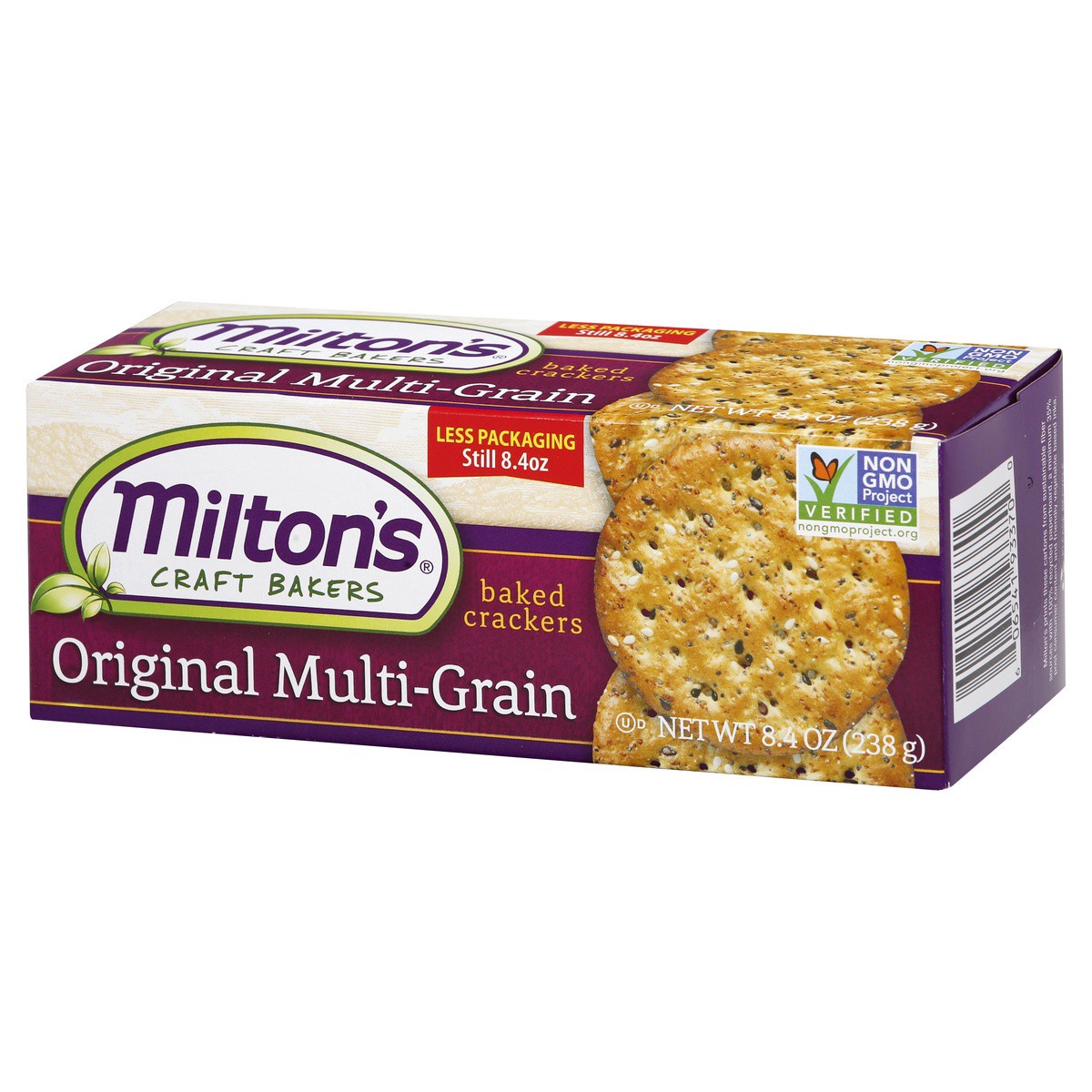 slide 9 of 9, Milton's Gourmet Crackers, 8.4 oz