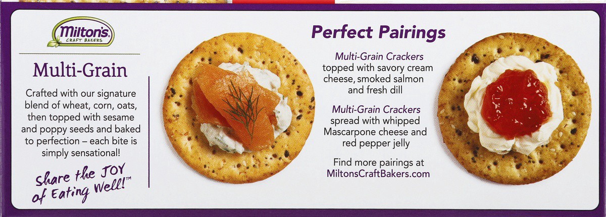 slide 2 of 9, Milton's Gourmet Crackers, 8.4 oz