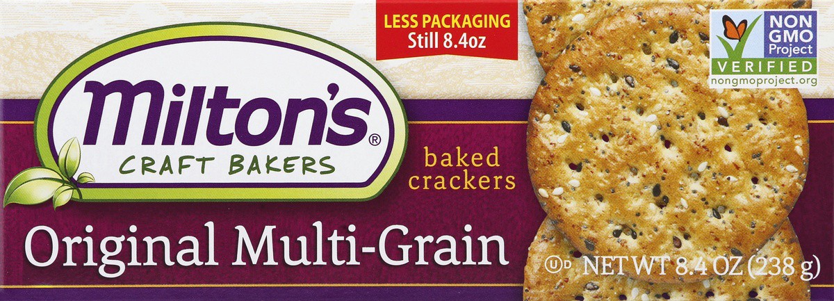 slide 5 of 9, Milton's Gourmet Crackers, 8.4 oz