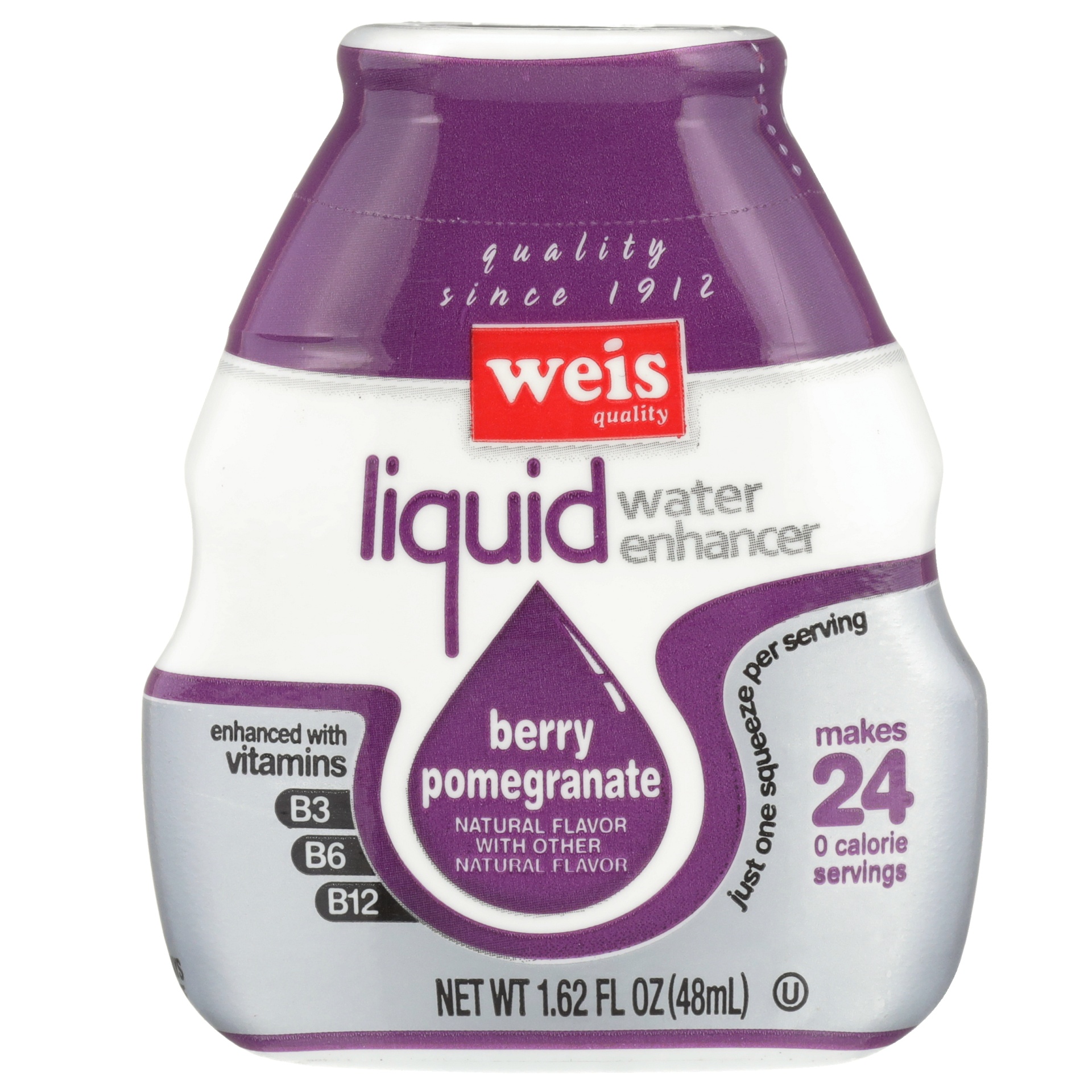 slide 1 of 6, Weis Quality Berry Pomegranate Water Enhancer - 1.62 fl oz, 1.62 fl oz