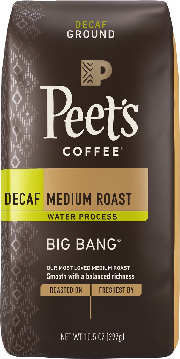 slide 7 of 7, Peet's Peets Decaf Big Bang Ground Coffee, 10.5 oz