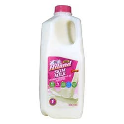 Hiland Dairy Fat Free Skim Milk, Half Gallon, 64 Fl Oz