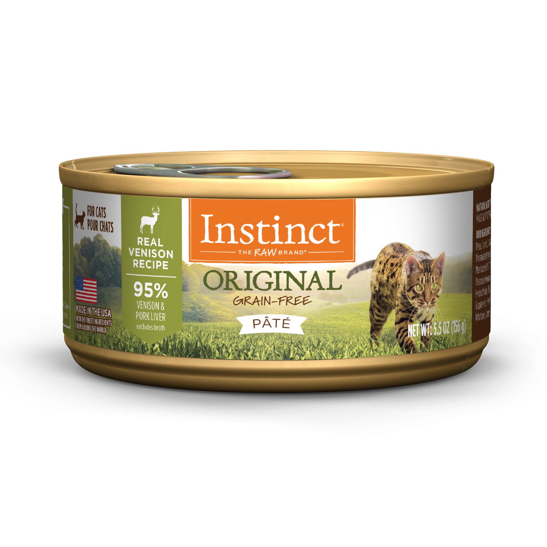 slide 1 of 6, Instinct Original Venison Wet Cat Food, 5.5 oz. Can, 5.5 oz