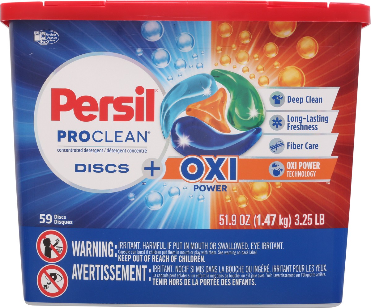 slide 5 of 9, Persil ProClean Discs Plus Oxi Power, 59 ct