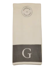 Monogram G Hand Towel, 16 in x 28 in
