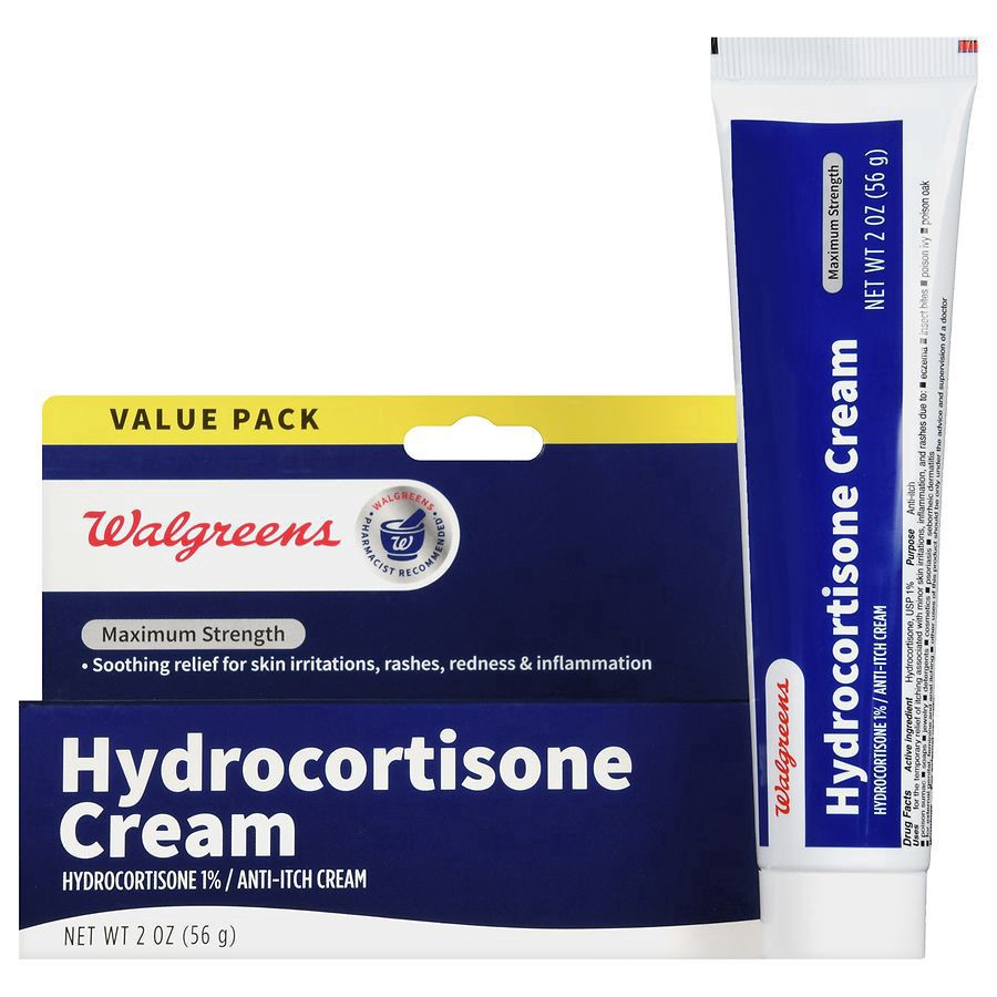slide 1 of 4, Walgreens Hydrocortisone Cream, 2 oz
