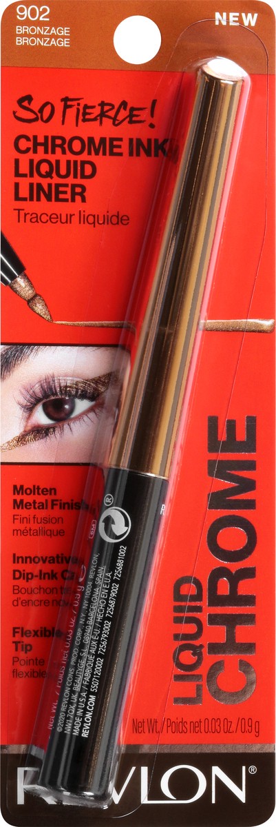 slide 6 of 9, Revlon So Fierce Chrome Ink Bronzage 902 Liquid Liner 0.03 oz, 0.03 oz