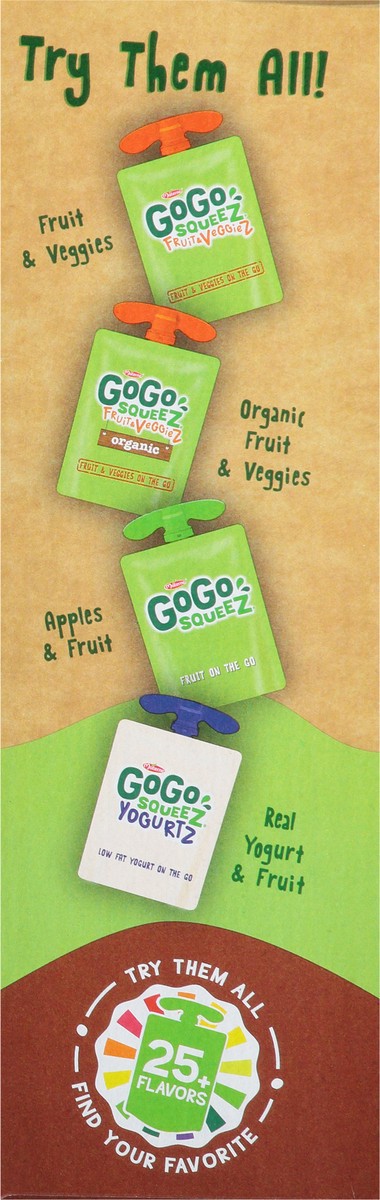 slide 5 of 13, GoGo Squeez Apple Sauce, Organic, Fruit On The Go, Apple Cinnamon, 4 Pack, 3.2 oz