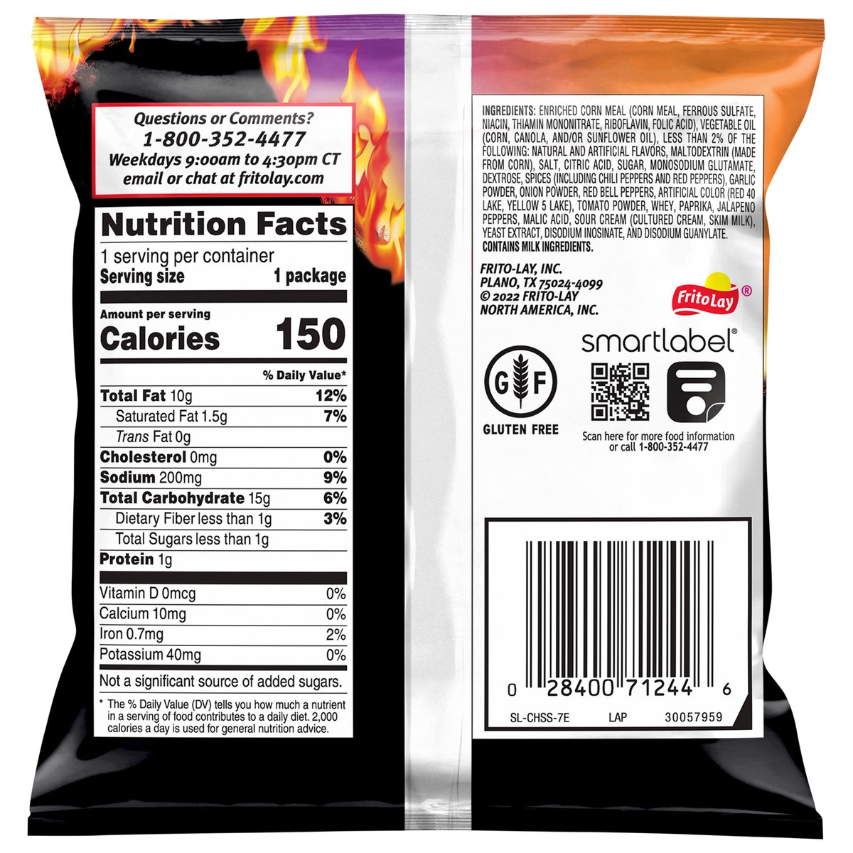 slide 8 of 8, Cheetos Flamin Hot Tangy Chili Fusio, 1 oz
