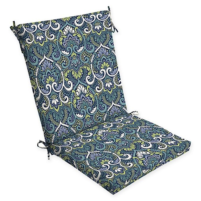 slide 1 of 1, Arden Selections Aurora Patio Chair Cushion - Blue, 44 in x 20 in