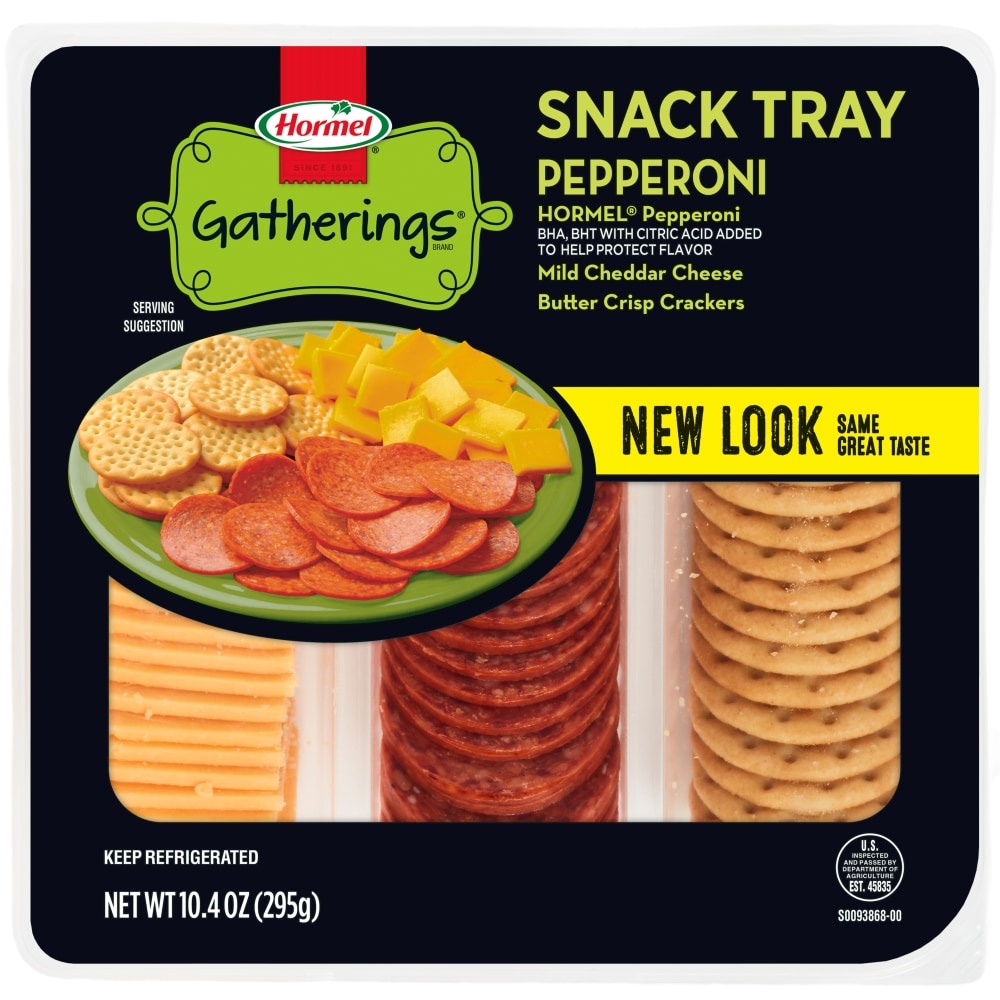 slide 1 of 1, Hormel Gatherings Pepperoni Snack Tray, 10.4 oz