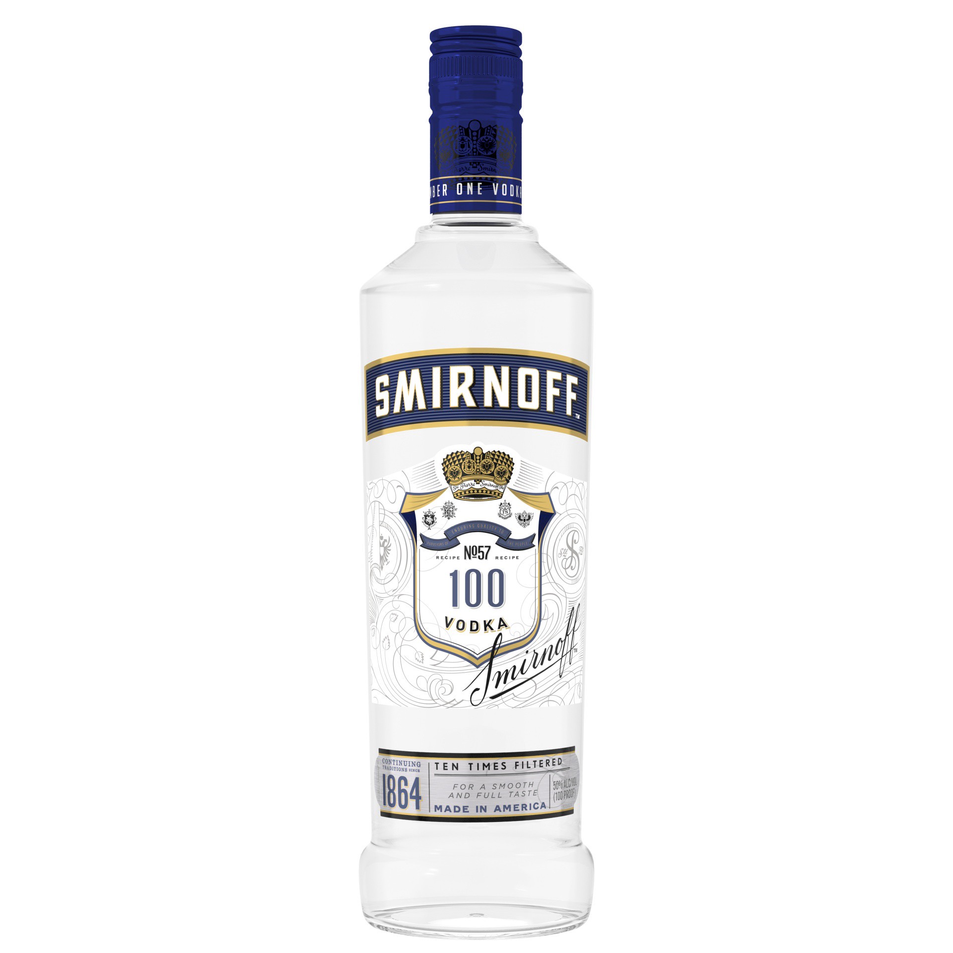 slide 1 of 2, Smirnoff 100 Proof Vodka, 750 mL, 750 ml