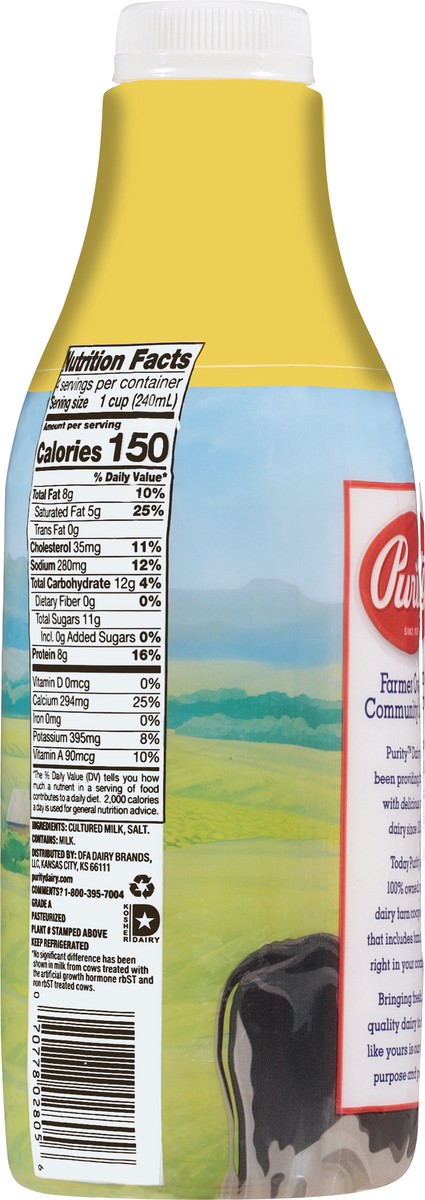 slide 14 of 14, Purity Whole Cultured Buttermilk 1 qt, 1 qt