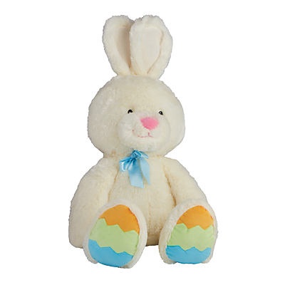 slide 1 of 1, Animal Adventure Puddle Toes Easter Bunny Plush, Assorted, jumbo