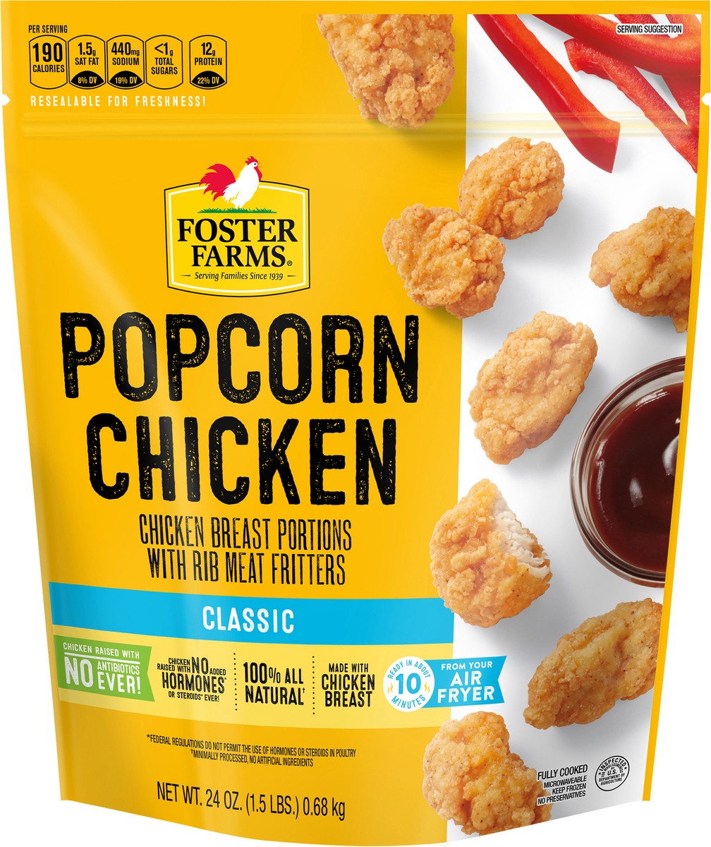 slide 2 of 3, Foster Farms Popcorn Chicken - 24 oz., 24 oz