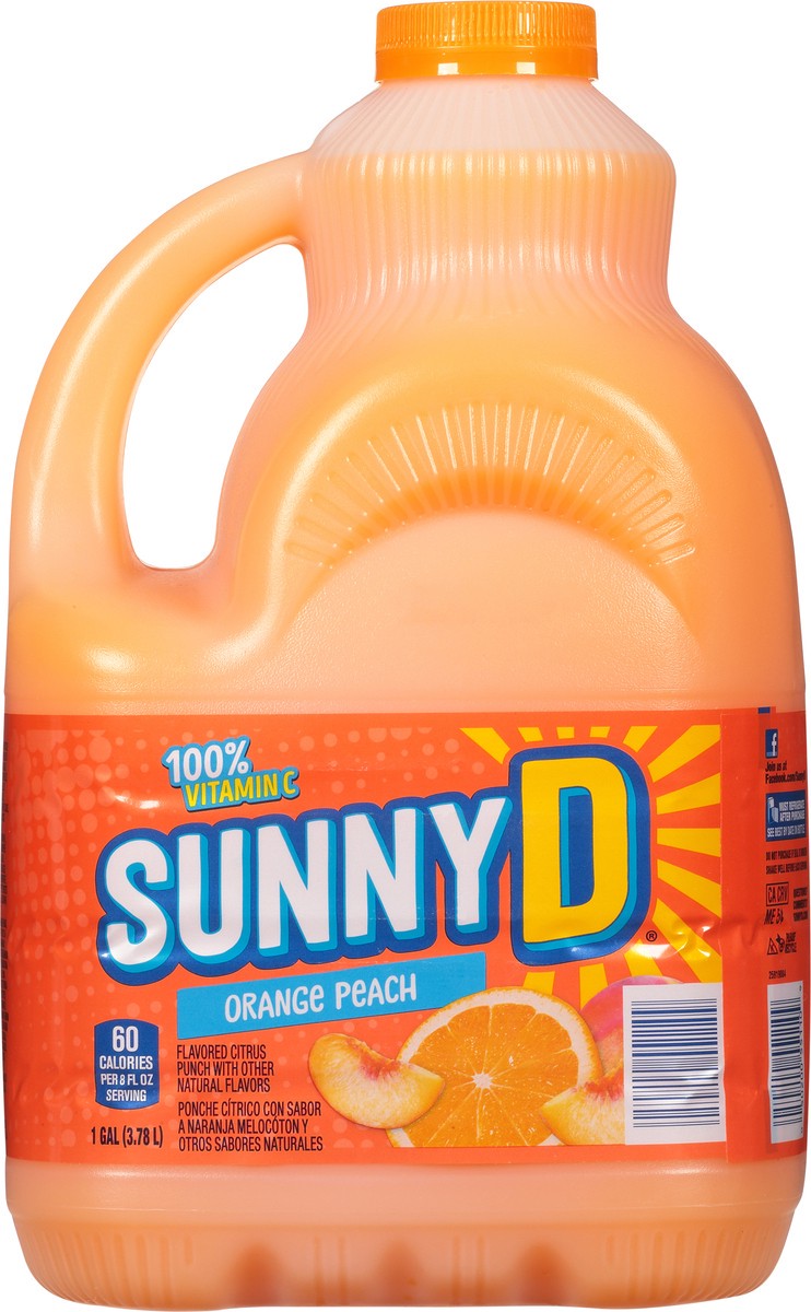 slide 9 of 13, Sunny D Sunnyd Orange Peach Juice Drink, 1 Gallon Bottle, 1 gal