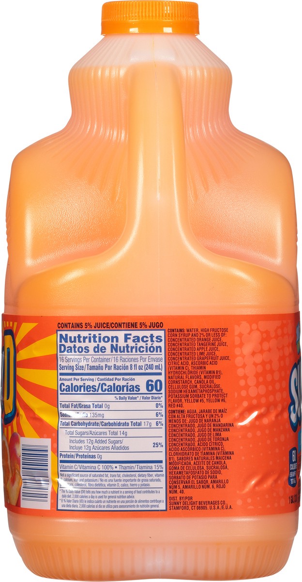 slide 2 of 13, Sunny D Sunnyd Orange Peach Juice Drink, 1 Gallon Bottle, 1 gal