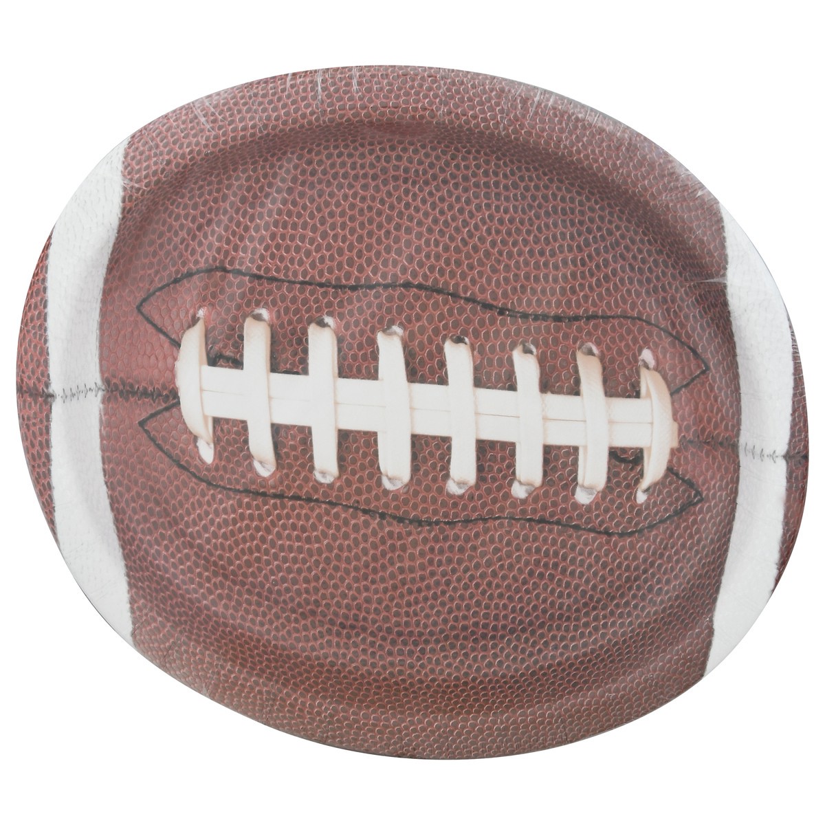 slide 2 of 11, Paper Art Creative Converting Football Oval Platters, 8 ct