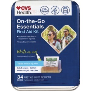 slide 1 of 1, CVS Health Cvs Healing On-The-Go Essentials First Aid Kit, 1 ct