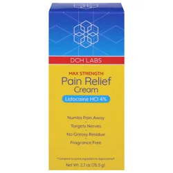 DCH Labs Max Strength Pain Relief Cream 2.7 oz