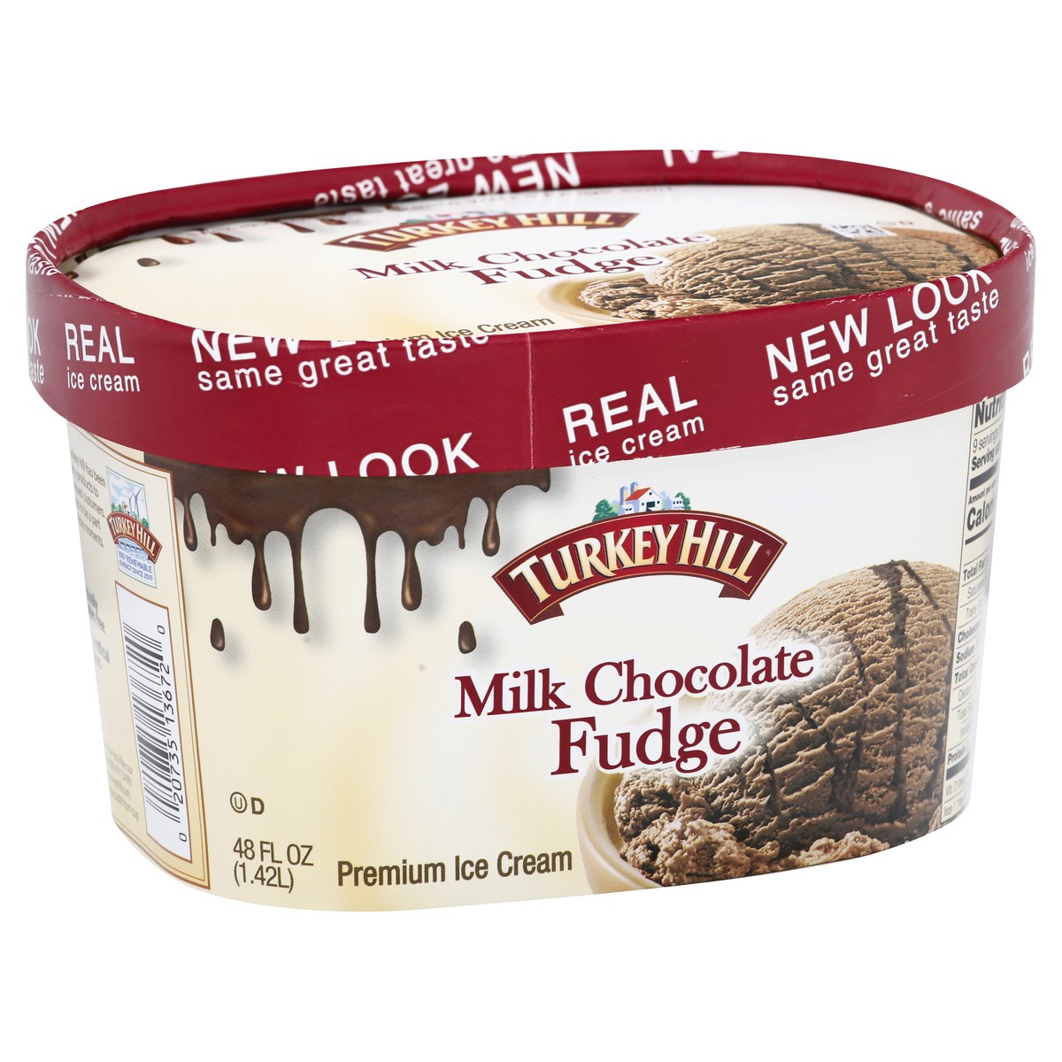 slide 2 of 9, Turkey Hill Premium Milk Chocolate Fudge Ice Cream 48 oz, 48 oz