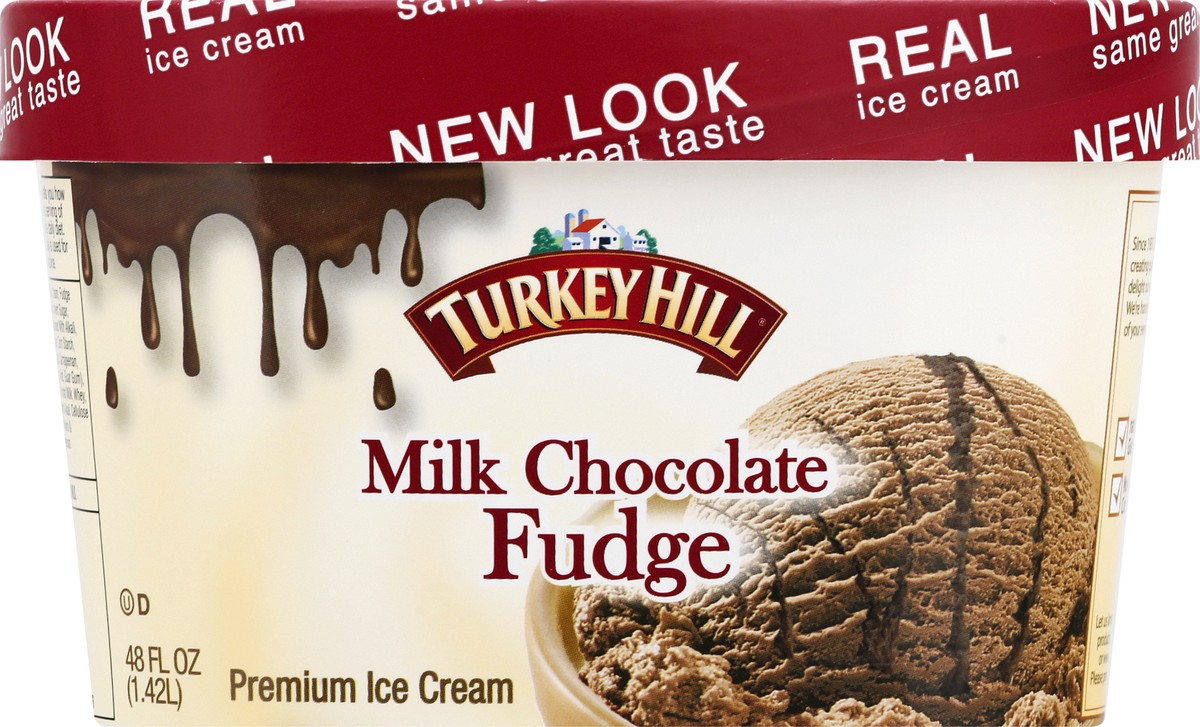 slide 5 of 9, Turkey Hill Premium Milk Chocolate Fudge Ice Cream 48 oz, 48 oz