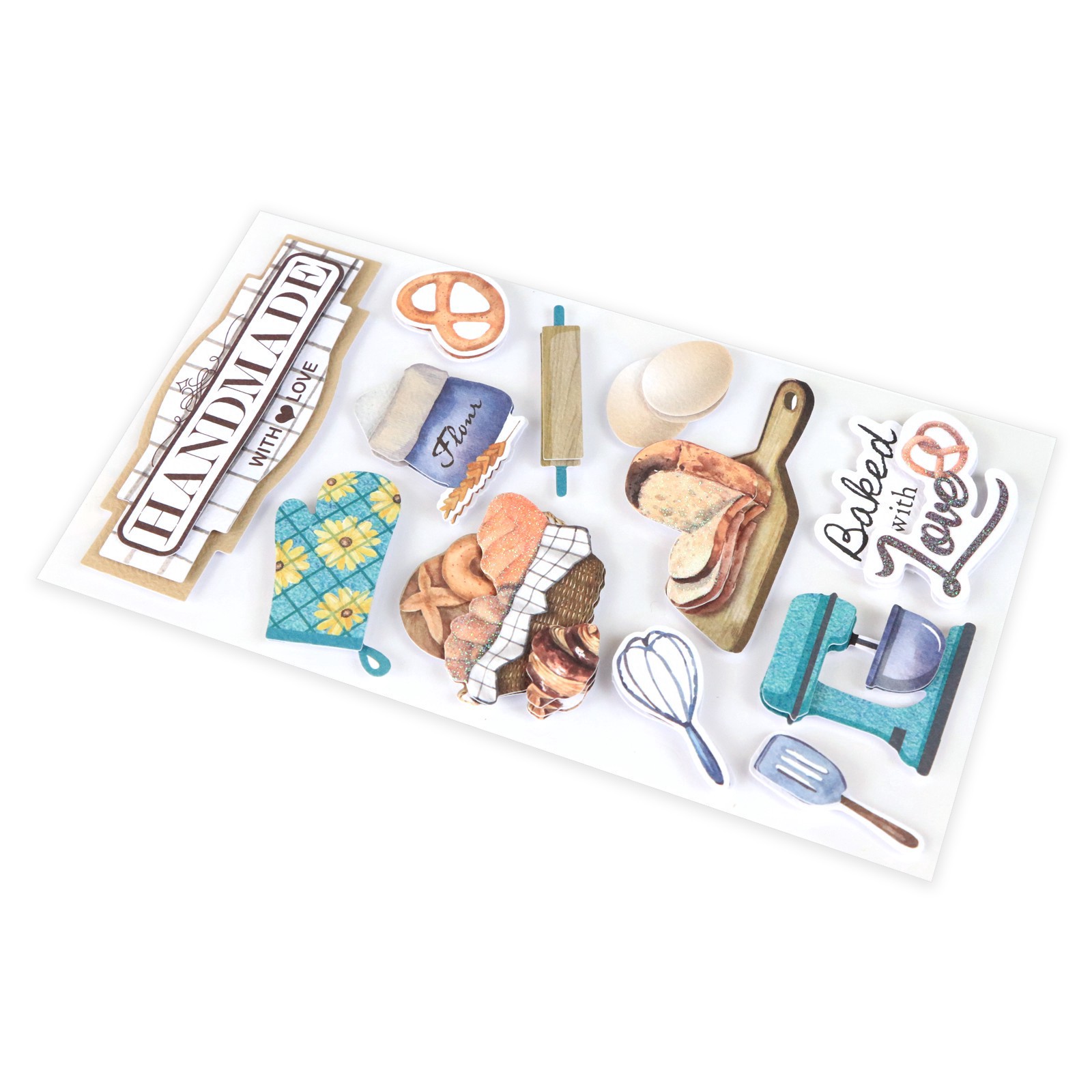 slide 7 of 7, Baked With Love Dimensional Stickers By Recollections, 3.875 in x 7 in