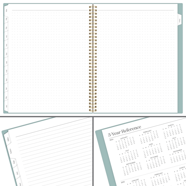 slide 10 of 10, 2024-2025 Cambridge Workstyle Classic Weekly/Monthly Academic Planner, 8-1/2"" X 11"", Mellow Frost, July 2024 To June 2025, 1606-905A-46, 1 ct