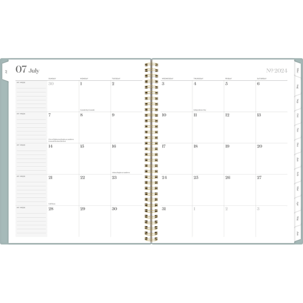 slide 7 of 10, 2024-2025 Cambridge Workstyle Classic Weekly/Monthly Academic Planner, 8-1/2"" X 11"", Mellow Frost, July 2024 To June 2025, 1606-905A-46, 1 ct