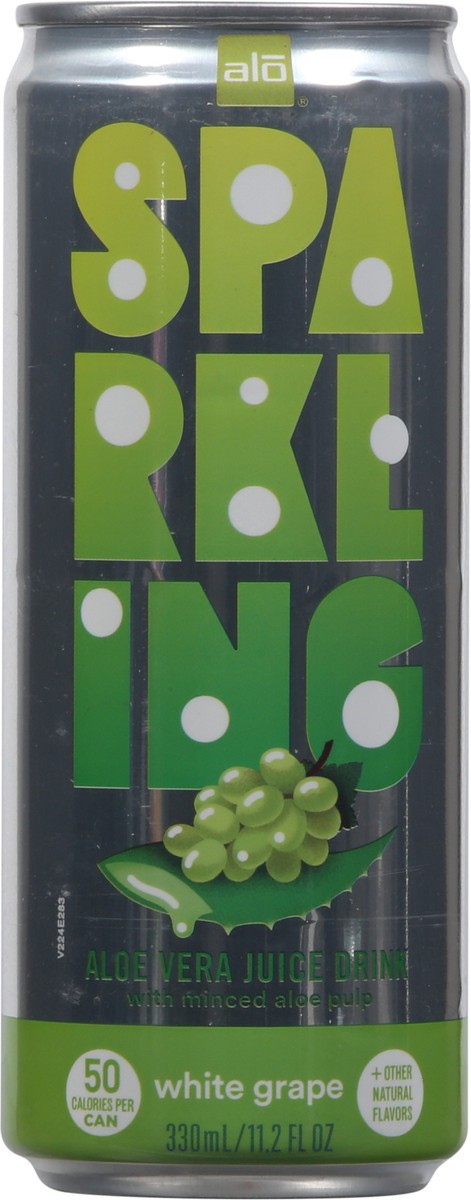 slide 2 of 9, ALO Sparkling ALOe Vera White Grape Juice Drink- 11.2 fl oz, 11.2 fl oz