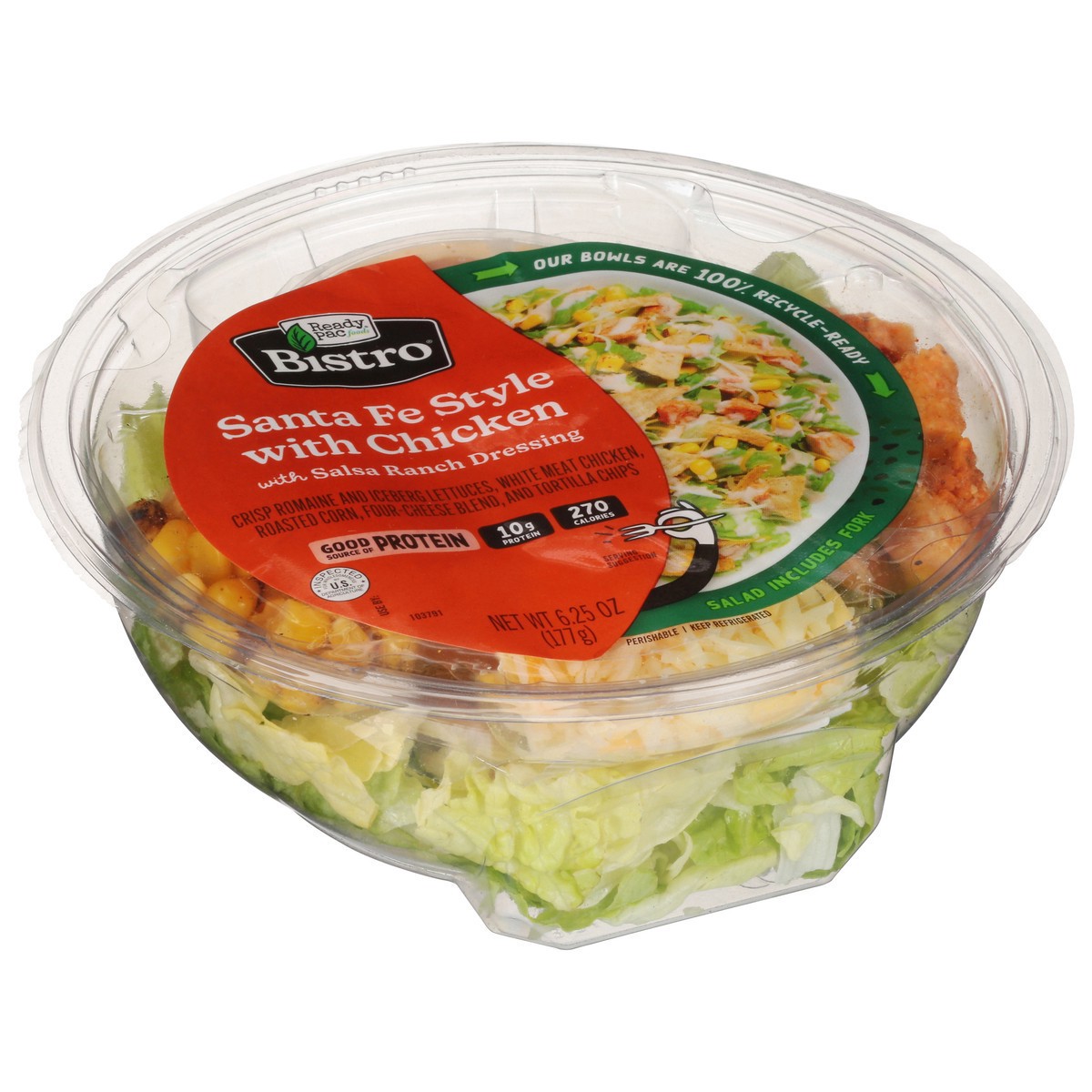 slide 5 of 11, Bonduelle Bistro Santa Fe Style with Chicken Bowls with Salsa Ranch Dressing 6.25 oz, 6.25 oz