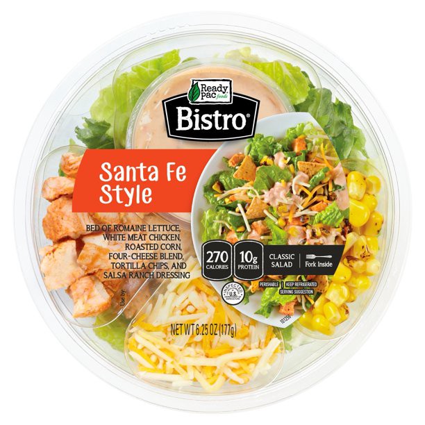 slide 1 of 11, Ready Pac Foods Bistro Santa Fe Style with Chicken Salad with Salsa Ranch Dressing 6.25 oz,, 6.25 oz