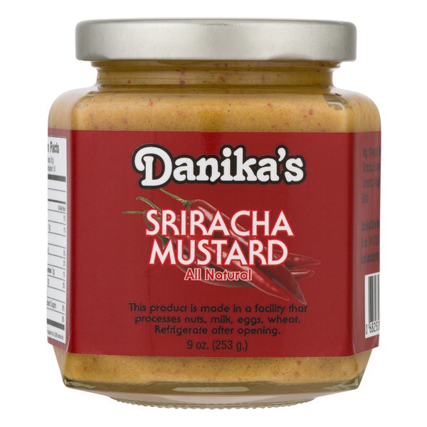 slide 1 of 1, Danika's All Natural Sriracha Mustard, 9 oz