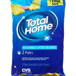 Just the Basics Latex Gloves, Large, 2 ct