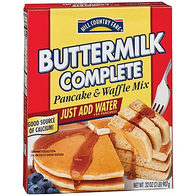 slide 1 of 1, Hill Country Fare Buttermilk Complete Pancake & Waffle Mix, 32 oz