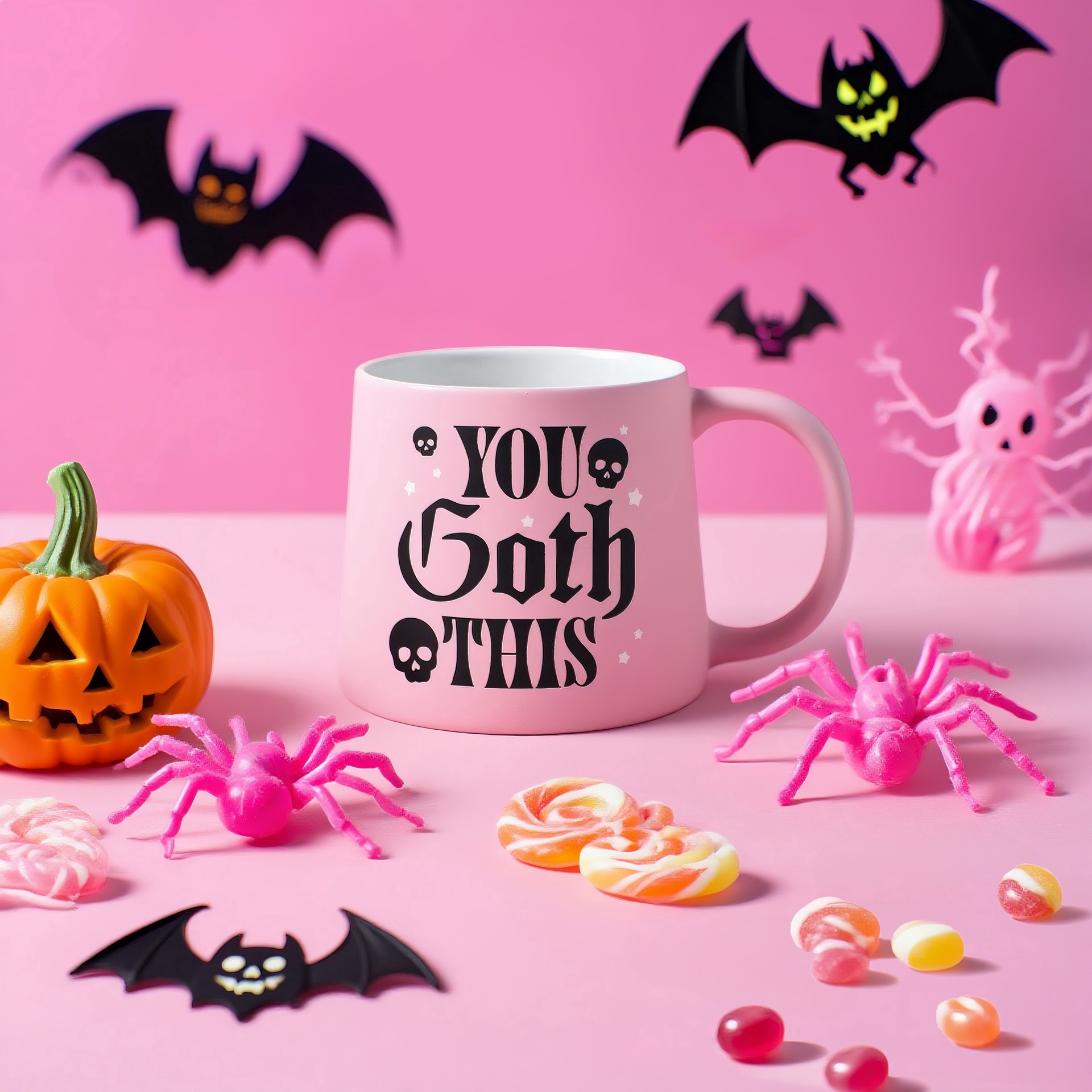 slide 4 of 4, 14.5oz. Pink You Goth This Ceramic Mug By Ashland, 14.5 oz