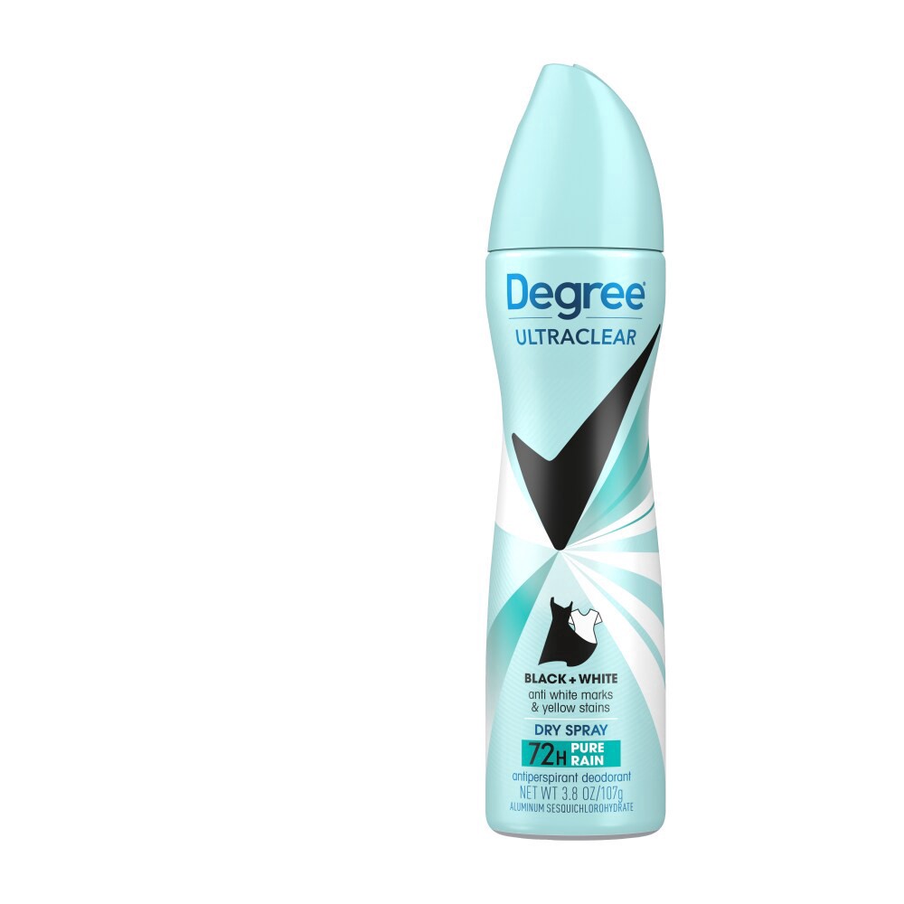 slide 5 of 6, Degree Ultraclear Women's Antiperspirant Deodorant Dry Spray Pure Rain Twin Pack, 3.8 oz