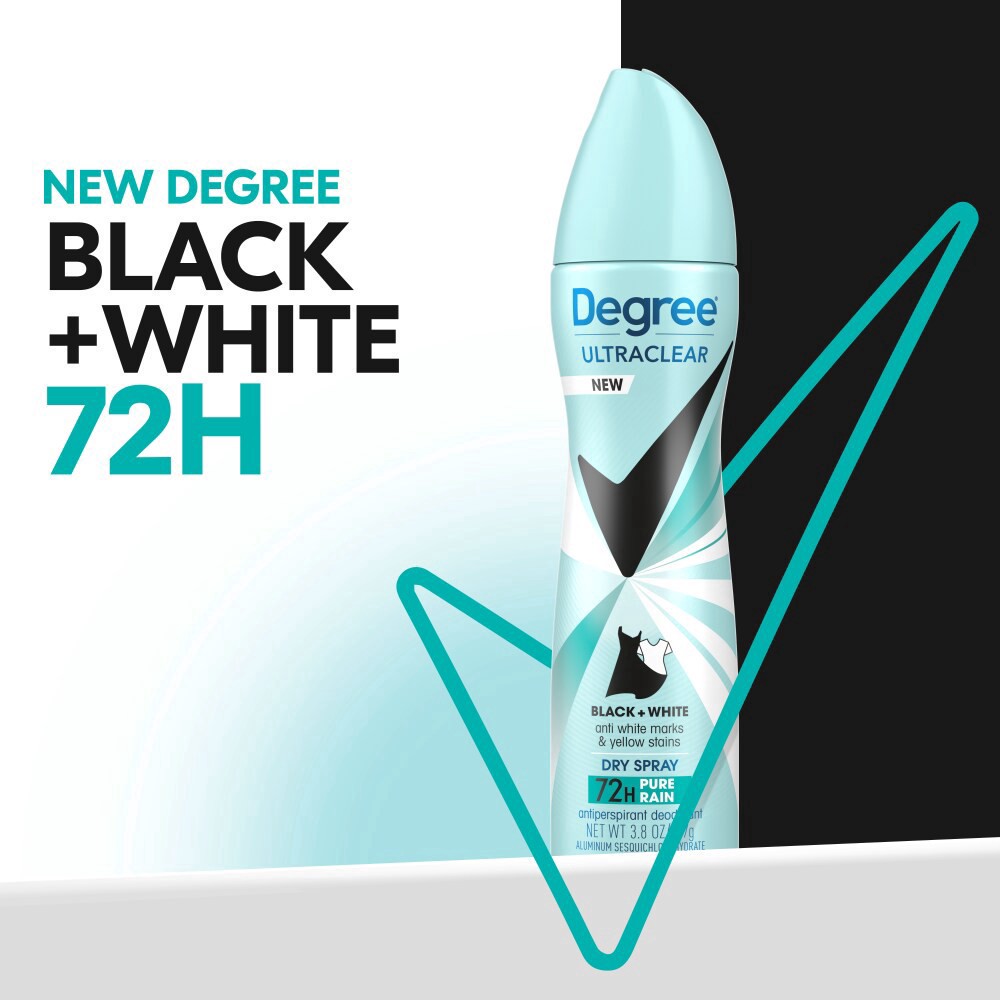 slide 6 of 6, Degree Ultraclear Women's Antiperspirant Deodorant Dry Spray Pure Rain Twin Pack, 3.8 oz