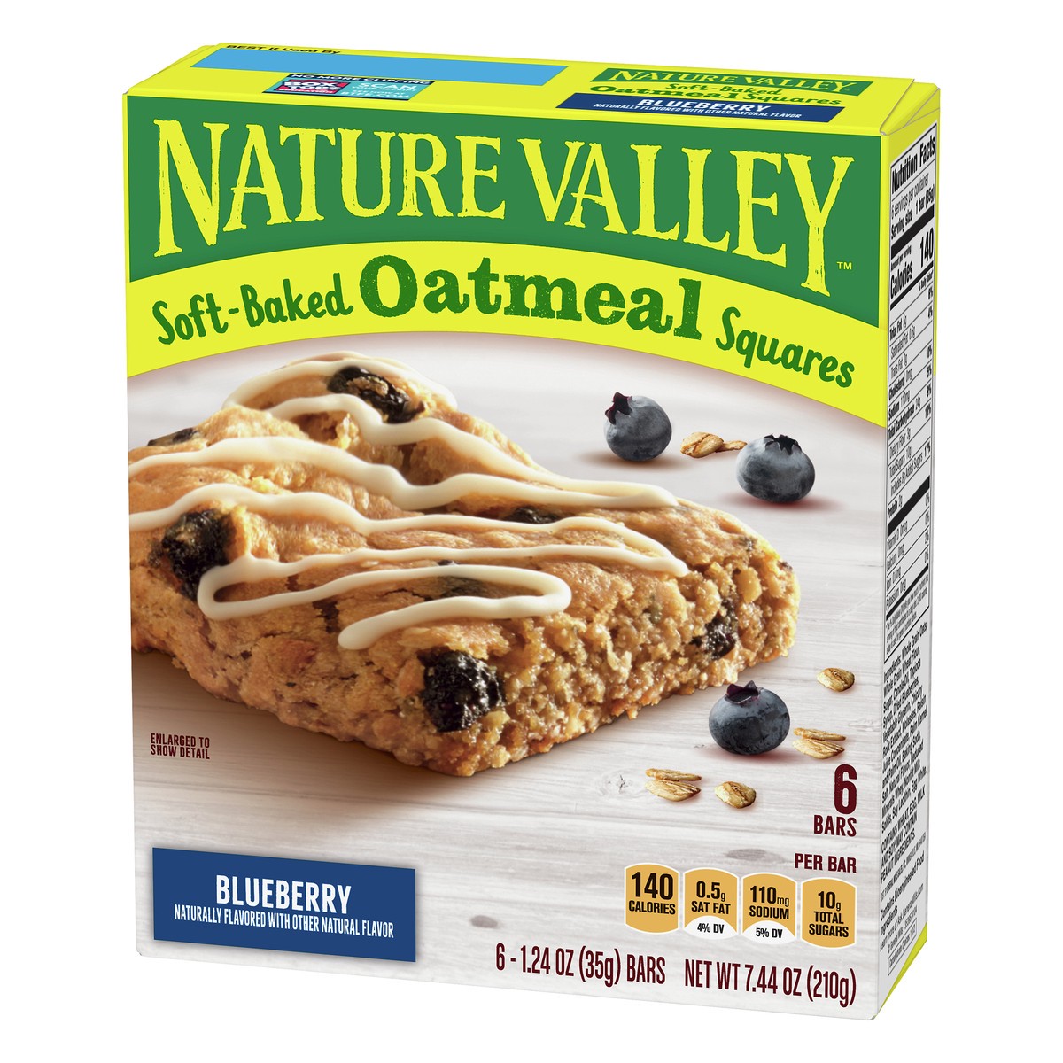 slide 3 of 9, Nature Valley Soft-Baked Blueberry Oatmeal Bar 6 ea, 6 ct