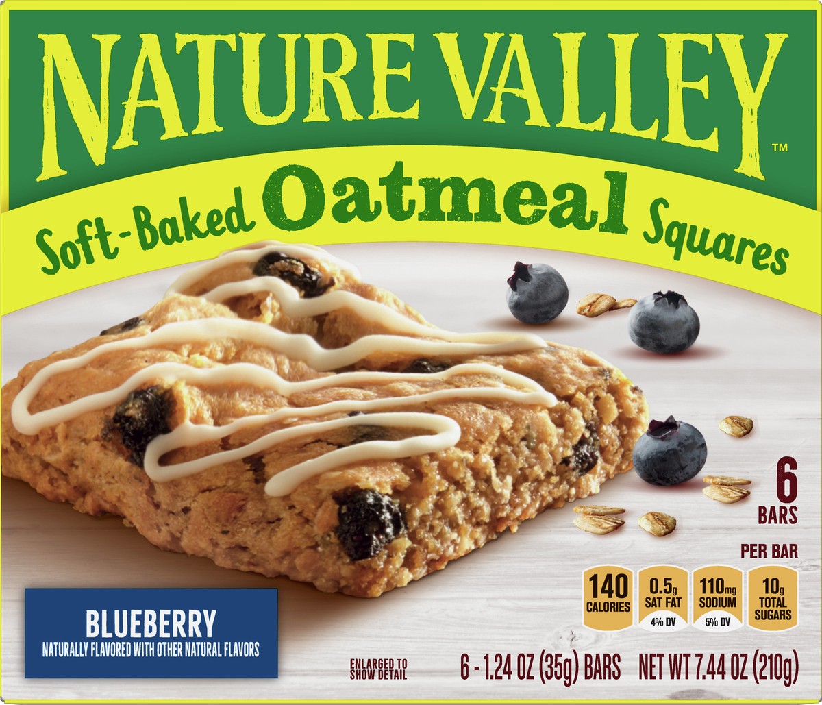 slide 5 of 9, Nature Valley Soft-Baked Blueberry Oatmeal Bar 6 ea, 6 ct