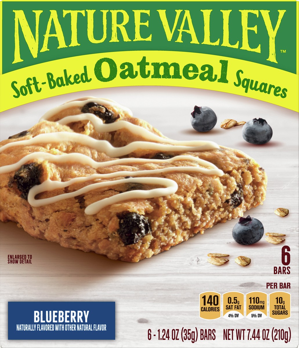 slide 6 of 9, Nature Valley Soft-Baked Blueberry Oatmeal Bar 6 ea, 6 ct