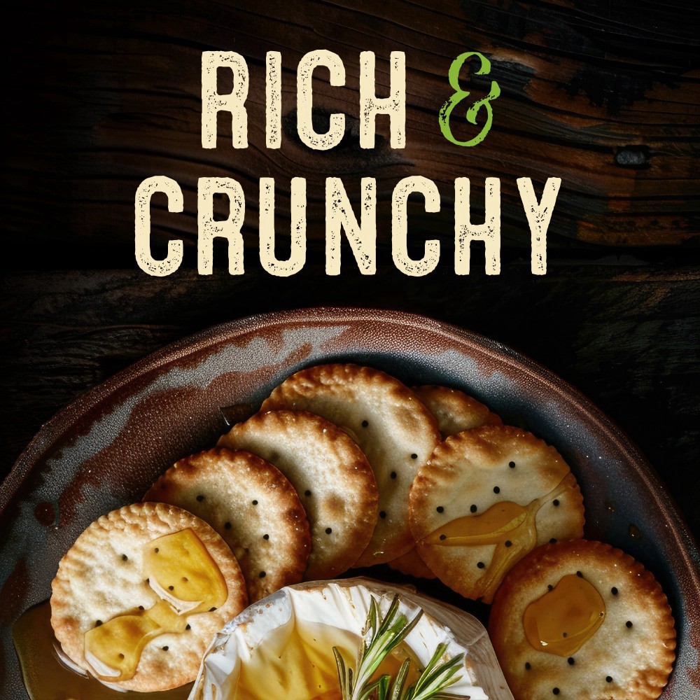 slide 3 of 5, Private Selection Rosemary Entertainment Crackers, 6 oz