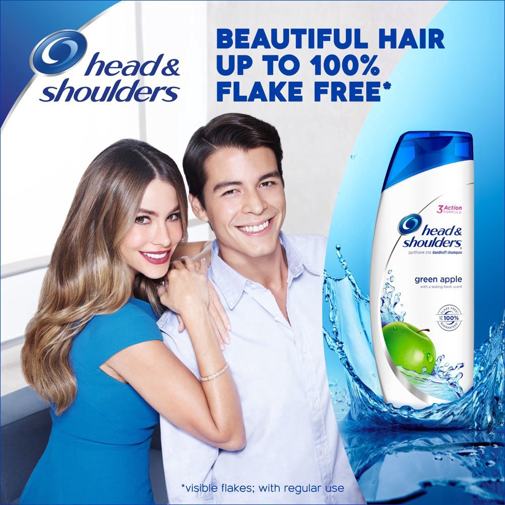 slide 4 of 14, Head & Shoulders Green Apple Anti-Dandruff Shampoo, 32.1oz, 32.10 fl oz