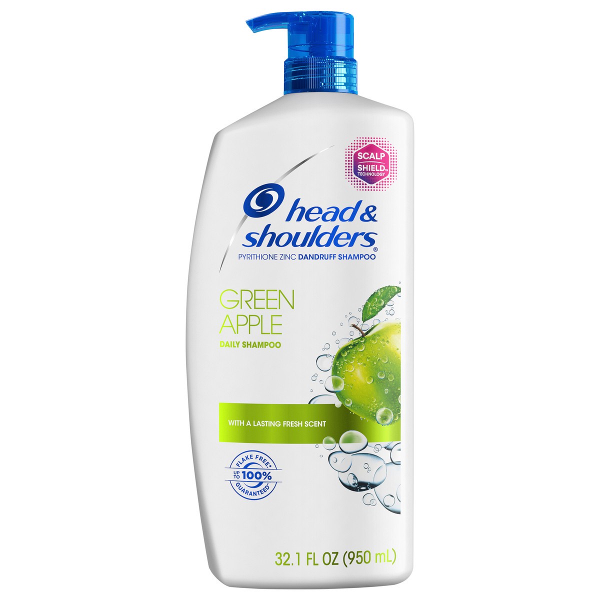 slide 1 of 14, Head & Shoulders Green Apple Anti-Dandruff Shampoo, 32.1oz, 32.10 fl oz