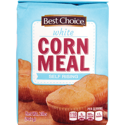 slide 1 of 1, Best Choice Cornmeal White Self Rise, 2 lb