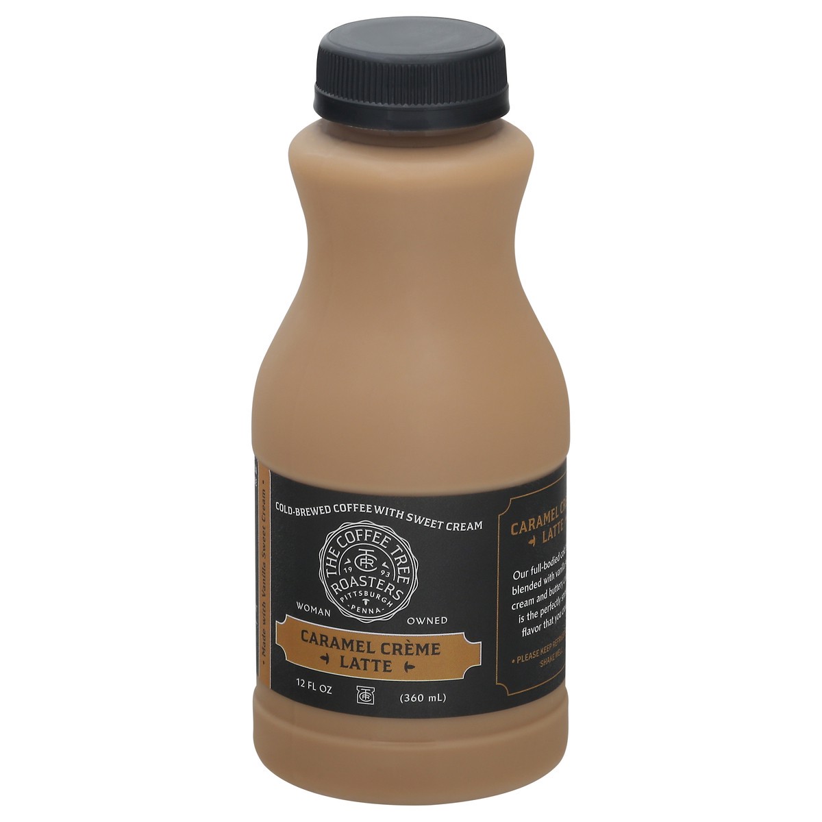 slide 8 of 9, The Coffee Tree Roasters Cold-Brewed Caramel Creme Latte Coffee - 12 fl oz, 12 fl oz