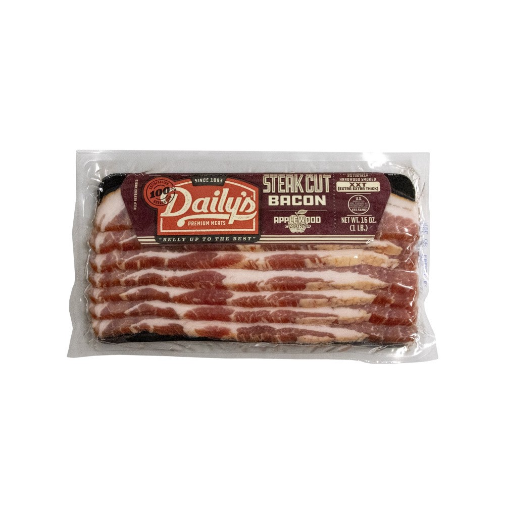 slide 1 of 3, Dailys Steak Cut Bacon Smoked 16 Oz - 16 OZ, 16 oz